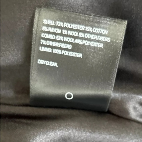 Laundry by Shelli Segal Black Glitter Peplum  Coat Laundry Size Large - Picture 10 of 10